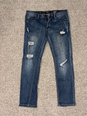 Raw Supply Goods Distressed Skinny Jeans Men's 32x30